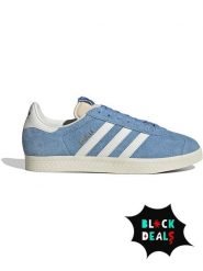 Adidas Skórzane sneakersy "Gazelle" w kolorze błękitno-białym rozmiar: 42. Białe buty sportowe casual Adidas, bez wzorów, z materiału, bez zapięcia. Za 203.99 zł.