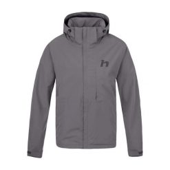 Kurtka wodoodporna Hannah Nickhil II. Szare kurtki przeciwdeszczowe Hannah, bez wzorów, bez kaptura. W wyprzedaży za 608.55 zł.