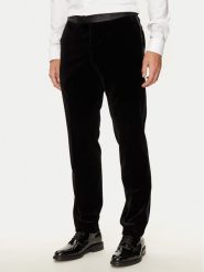Boss Spodnie garniturowe H-Genius-Tux-244 50527948 Czarny Slim Fit. Czarne eleganckie spodnie Boss, m, z bawełny. Za 519.99 zł.