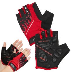 Rękawiczki rowerowe ATTABO Vito. Czerwone rękawiczki ATTABO, bez wzorów. Za 47.99 zł.