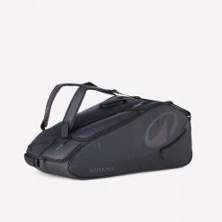 Torba tenisowa termoizolacyjna Kuikma XL Pro 12R Gaël Monfils. Czarne torby na ramię ARTENGO, bez wzorów, na ramię, duże, bez dodatków. Za 379.99 zł.
