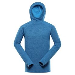 Bluza sportowa męska z kapturem Alpine Pro Rolt. Niebieskie bluzy z kapturem Alpine Pro, m, bez wzorów, z kapturem. W wyprzedaży za 119.00 zł.