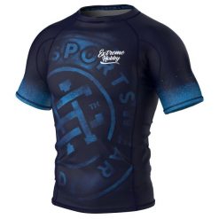 Koszulka Męska na siłownię rashguard MMA EXTREME HOBBY BADGE. Zielone bielizna termoaktywna EXTREME HOBBY, m, bez wzorów, z bawełny, bez ramiączek, na fitness i siłownię. Za 199.00 zł.