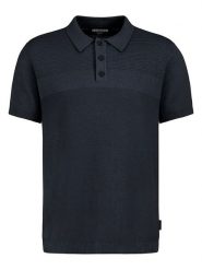 Eight2Nine Koszulka polo w kolorze granatowym rozmiar: XL. Niebieskie koszulki polo Eight2Nine, xl, bez wzorów, z bawełny, bez kołnierzyka, bez ramiączek. Za 109.52 zł.