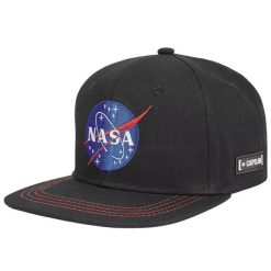 Czapka z daszkiem Capslab Space Mission NASA Snapback Cap - CL/NASA/1/US2. Czarne czapki z daszkiem Capslab, bez wzorów. Za 143.50 zł.