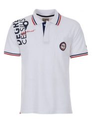 Peak Mountain Koszulka polo "Calor" w kolorze białym rozmiar: M. Białe koszulki polo Peak Mountain, m, bez wzorów, z bawełny, bez kołnierzyka, bez ramiączek. Za 106.13 zł.
