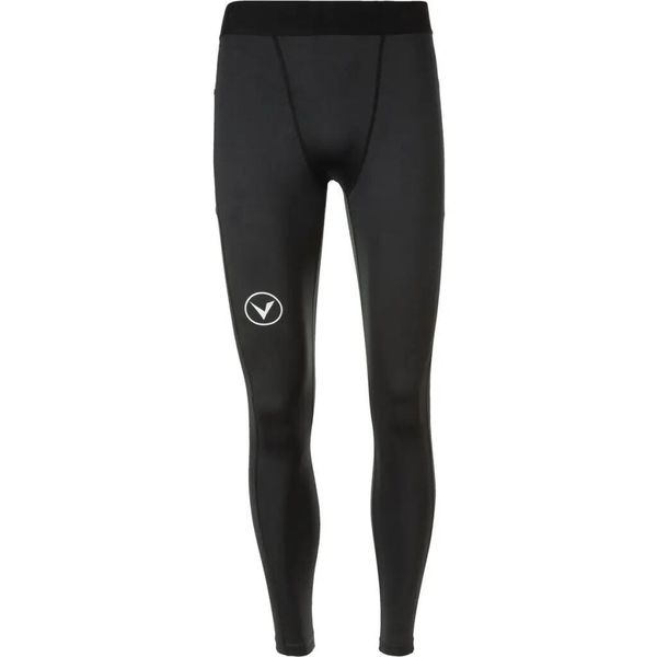 Legginsy Virtus Bonder. Czarne legginsy długie sportowe VIRTUS, s, bez wzorów, z materiału, na fitness i siłownię. Za 129.99 zł.