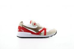 Męskie buty sportowe zamszowe detale N9000 SPARK. Białe buty turystyczne Diadora, bez wzorów, z zamszu, bez zapięcia, trekkingowe. Za 531.00 zł.