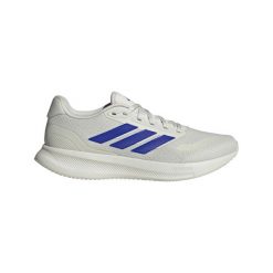 Buty do biegania adidas Runfalcon 5. Białe buty do biegania Adidas, bez wzorów, bez zapięcia, do biegania. W wyprzedaży za 235.00 zł.