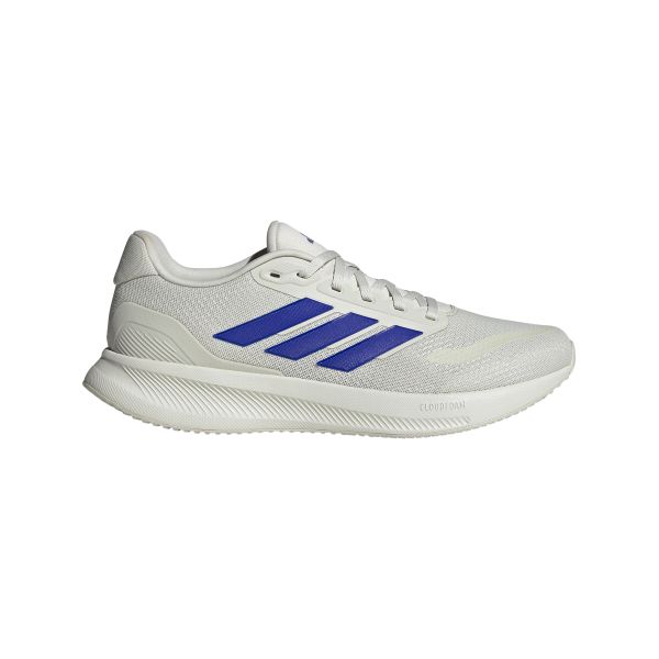 Buty do biegania adidas Runfalcon 5. Białe buty do biegania Adidas, bez wzorów, bez zapięcia, do biegania. W wyprzedaży za 229.20 zł.