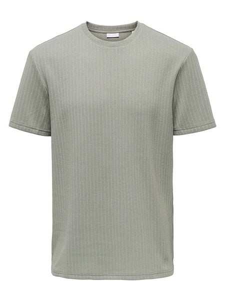 ONLY & SONS Koszulka "Onstrey" w kolorze zielonym rozmiar: XL. Zielone bezrękawniki Only & Sons, xl, bez wzorów, bez kołnierzyka, bez ramiączek. Za 78.66 zł.