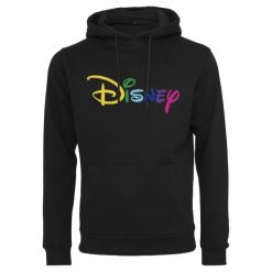 Bluza z kapturem Urban Classic diney rainbow logo. Czarne bluzy z kapturem Urban Classics, m, bez wzorów, z kapturem. Za 275.00 zł.