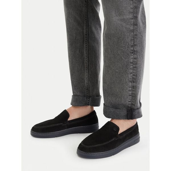 Półbuty G-Star. Czarne eleganckie półbuty G-Star, bez wzorów, bez obcasa, bez zapięcia. Za 158.99 zł.