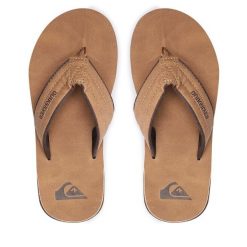 Japonki Quiksilver. Brązowe japonki Quiksilver, bez wzorów. Za 129.99 zł.