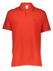Calvin Klein Koszulka polo w kolorze czerwonym rozmiar: M. Czerwone koszulki polo CALVIN KLEIN, m, bez wzorów, z bawełny, bez kołnierzyka, bez ramiączek. Za 173.99 zł.