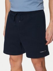 Tommy Jeans Szorty sportowe Flag Beach DM0DM20637 Granatowy Regular Fit. Niebieskie krótkie spodenki sportowe Tommy Jeans, l, bez wzorów, z bawełny. Za 189.99 zł.