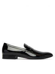 BOSS Półbuty Derrek 50545672 Czarny. Czarne eleganckie półbuty Boss, bez wzorów, ze skóry, bez obcasa, bez zapięcia. Za 1,549.00 zł.