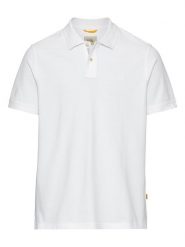 Camel Active Koszulka polo w kolorze białym rozmiar: L. Białe koszulki polo sportowe Camel Active, l, bez wzorów, z bawełny, bez kołnierzyka, bez ramiączek. Za 105.95 zł.