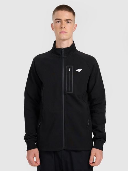 4F Bluza dresowa rozpinana bez kaptura męska - czarna M. Czarne bluzy 4F, m, bez wzorów, z bawełny, bez kaptura. W wyprzedaży za 119.99 zł.