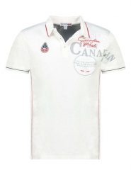Canadian Peak Koszulka polo "Kadventureak" w kolorze białym rozmiar: L. Białe koszulki polo Canadian Peak, l, bez wzorów, z bawełny, bez kołnierzyka, bez ramiączek. Za 100.99 zł.