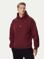 HUGO Bluza Deryhood 50567948 Bordowy Regular Fit. Czerwone bluzy Hugo, l, bez wzorów, z bawełny, bez kaptura. Za 699.99 zł.