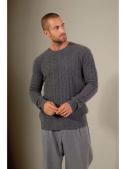 Perfect Cashmere Kaszmirowy sweter "Darri" w kolorze antracytowym rozmiar: XXL. Czarne swetry nierozpinane Perfect Cashmere, xxl, bez wzorów, z kaszmiru, bez kołnierzyka, bez ramiączek. Za 630.99 zł.