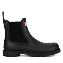 Kalosze Hunter. Czarne śniegowce Hunter, bez zapięcia. Za 499.99 zł.