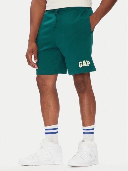 Gap Szorty sportowe 703989-02 Zielony Regular Fit. Zielone krótkie spodenki sportowe GAP, m, bez wzorów, z bawełny. Za 129.99 zł.