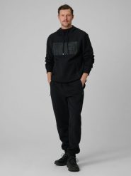 4F Spodnie dresowe joggery męskie - czarne XXL. Czarne joggery i bojówki 4F, m, bez wzorów, z bawełny. Za 179.99 zł.