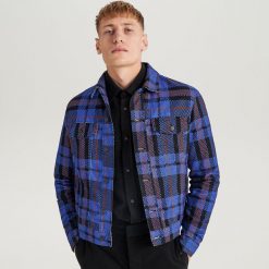 Kurtka jeansowa w kratę ReDesign - Wielobarwn. Kurtki marki B'TWIN. Za 199.99 zł.