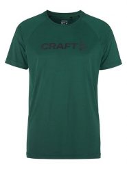 Craft Koszulka sportowa "Core Essence" w kolorze zielonym rozmiar: L. Zielone t-shirty sportowe Craft, bez wzorów, bez ramiączek, outdoorowe. Za 43.99 zł.