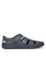 Lasocki Sandały VICTOR3-40 MI08 Niebieski. Niebieskie sandały Lasocki, ze skóry, bez zapięcia. Za 179.99 zł.