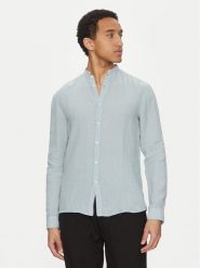 HUGO Koszula Elvory 50490740 Błękitny Slim Fit. Niebieskie koszule Hugo, m, bez wzorów, ze lnu, bez kołnierzyka, bez ramiączek. Za 289.99 zł.