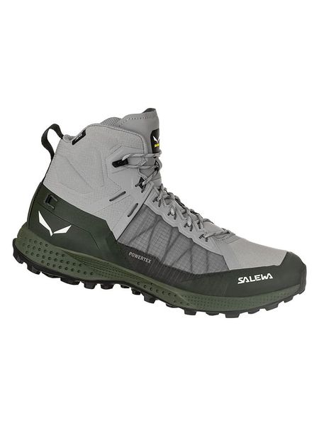 Salewa Botki trekkingowe "Pedroc Pro Powertex Mid" w kolorze szarym rozmiar: 42,5. Szare buty trekkingowe Salewa, bez wzorów, bez zapięcia. Za 371.59 zł.