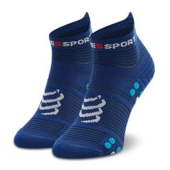 Skarpety wysokie unisex Compressport. Niebieskie skarpety Compressport, bez wzorów. Za 69.99 zł.