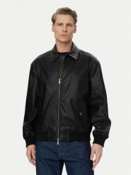 Calvin Klein Jeans Kurtka z imitacji skóry LV04RF403G Czarny Relaxed Fit. Czarne kurtki Calvin Klein Jeans, m, bez wzorów, z jeansu, bez kaptura. Za 799.99 zł.