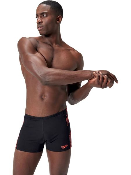 Speedo Kąpielówki "Aquashorts" w kolorze czarno-pomarańczowym rozmiar: 4. Czarne kąpielówki Speedo, bez wzorów, z materiału. Za 139.95 zł.
