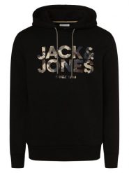 Jack & Jones bluza z kapturem Mężczyźni Materiał dresowy czarny, S. Czarne bluzy z kapturem Jack & Jones, m, bez wzorów, z dresówki, z kapturem. Za 139.95 zł.