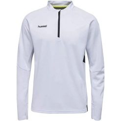 Biała męska bluza Hummel Tech Move Half Zip. Białe bluzy Hummel, m, bez wzorów, bez kaptura. Za 231.99 zł.