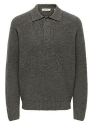 ONLY & SONS Sweter "Dale" w kolorze szarym rozmiar: M. Szare swetry nierozpinane Only & Sons, m, bez wzorów, bez kołnierzyka, bez ramiączek. Za 169.95 zł.