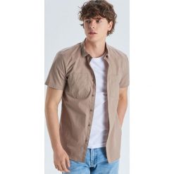 Koszula z krótkim rękawem basic - Żółty. Koszule marki Cropp. Za 49.99 zł.