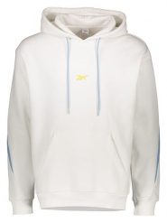 Reebok Bluza w kolorze biało-błękitnym rozmiar: S. Białe bluzy Reebok, s, bez wzorów, z kapturem. Za 114.44 zł.
