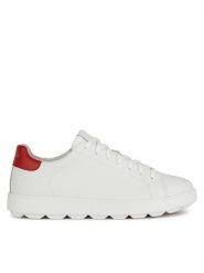 Geox Sneakersy U Spherica ECUB-1 U45GPA 0009B C0050 Biały. Białe buty sportowe casual Geox, bez wzorów, ze skóry, bez zapięcia. Za 359.99 zł.