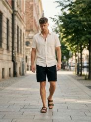 Szorty cargo - czarny. Czarne krótkie spodenki sportowe Sinsay, l, bez wzorów. W wyprzedaży za 29.99 zł.