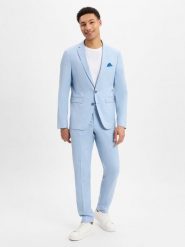 Finshley & Harding Garnitur - Oakland - Kalifornia Mężczyźni Slim Fit niebieski, 44. Niebieskie garnitury Finshley & Harding, m, bez wzorów. Za 1,049.95 zł.