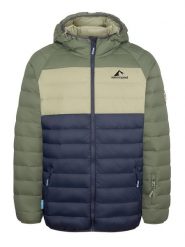 Westfjord Kurtka puchowa "Snaefell" w kolorze zielono-granatowym rozmiar: L. Niebieskie kurtki Westfjord, na zimę, l, bez wzorów, z puchu, bez kaptura. Za 363.71 zł.