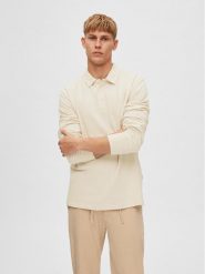 Selected Homme Polo 16088553 Beżowy Regular Fit. Brązowe koszulki polo Selected Homme, m, bez wzorów, z bawełny, bez kołnierzyka, bez ramiączek. Za 269.99 zł.