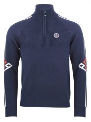 Peak Mountain Sweter "Ciao" w kolorze granatowym rozmiar: XXL. Niebieskie swetry nierozpinane Peak Mountain, xxl, bez wzorów, bez kołnierzyka, bez ramiączek. Za 253.95 zł.