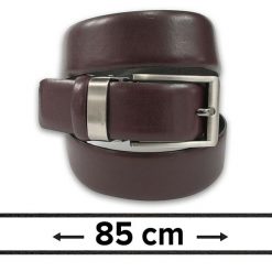 Pasek do Spodni, Elegancki, Brązowy 85 cm, Skórzany, Męski, Możliwość Skrócenia -ZET. Brązowe paski Zet, bez wzorów, ze skóry, eleganckie. Za 89.00 zł.