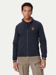 Aeronautica Militare Bluza 262FE2089UF00662 Granatowy Regular Fit. Niebieskie bluzy Aeronautica Militare, m, bez wzorów, z bawełny, bez kaptura. Za 664.99 zł.